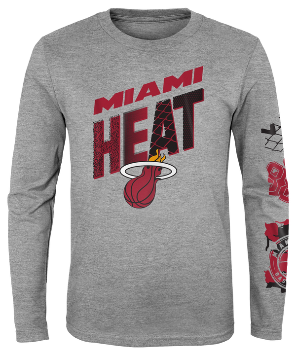 Miami HEAT Parks Wreck Long Sleeve Youth Tee Youth Tee Outerstuff   