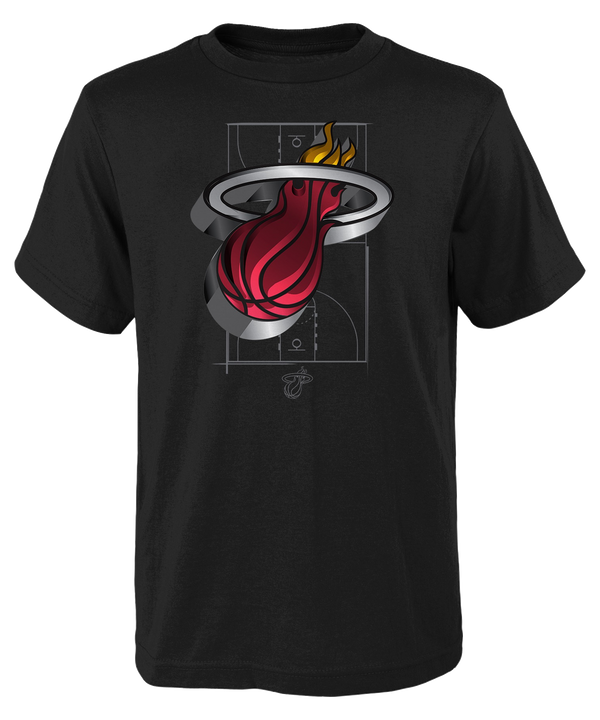 Miami HEAT 3D Logo Youth Tee Youth Tee Outerstuff   