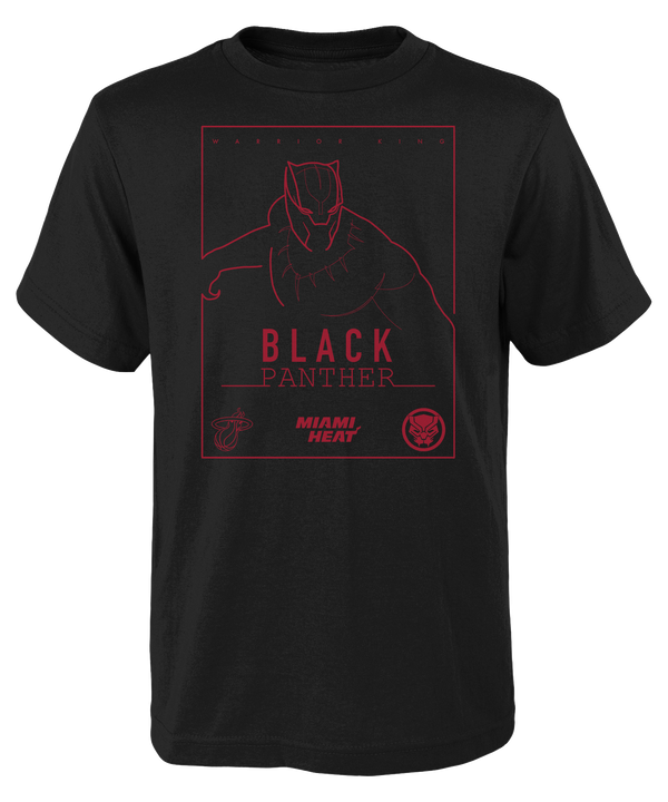 Miami HEAT Black Panther Youth Tee Youth Tee Outerstuff   