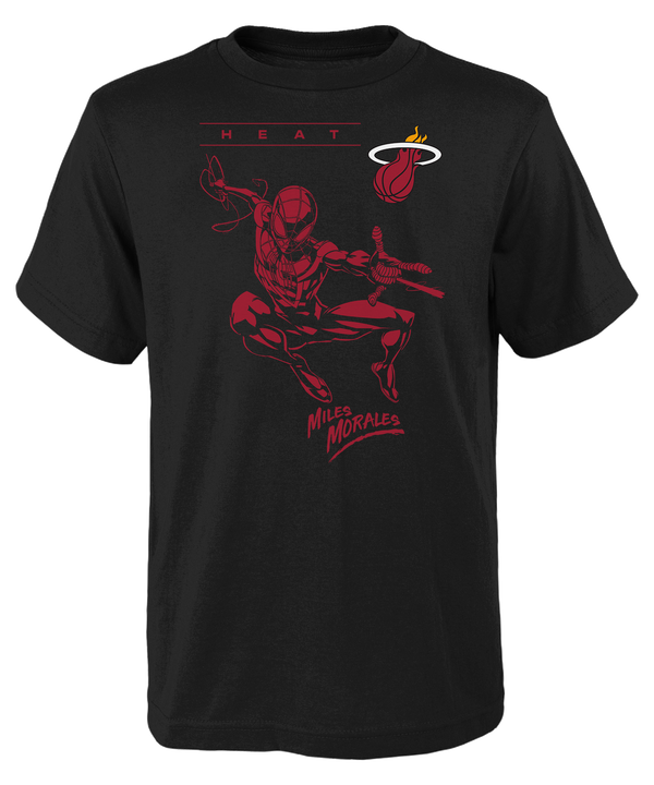 Miami HEAT Miles Morales Spiderman Toddler Tee Toddler Tee Outerstuff   