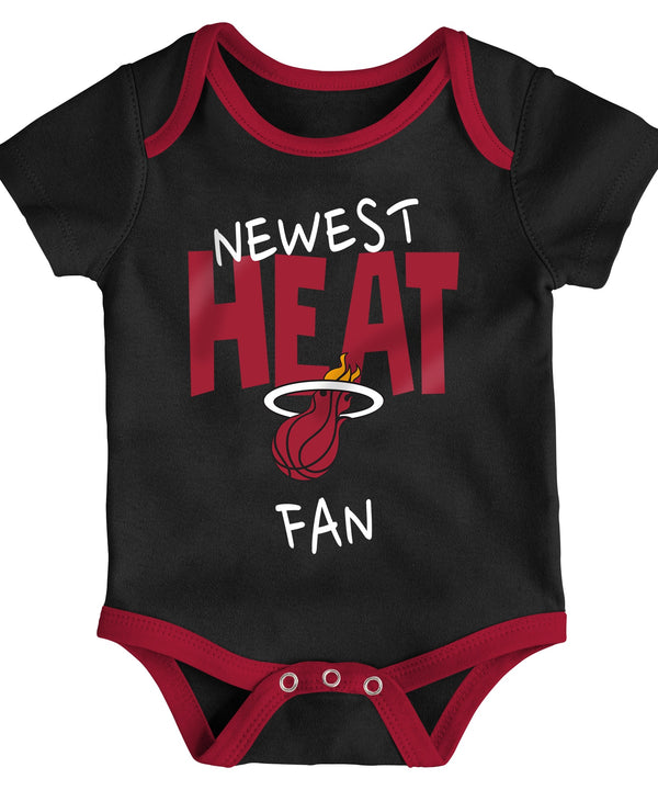 Miami HEAT 3 Piece Slam Dunk Creeper Newborn Set Newborn Set Outerstuff   