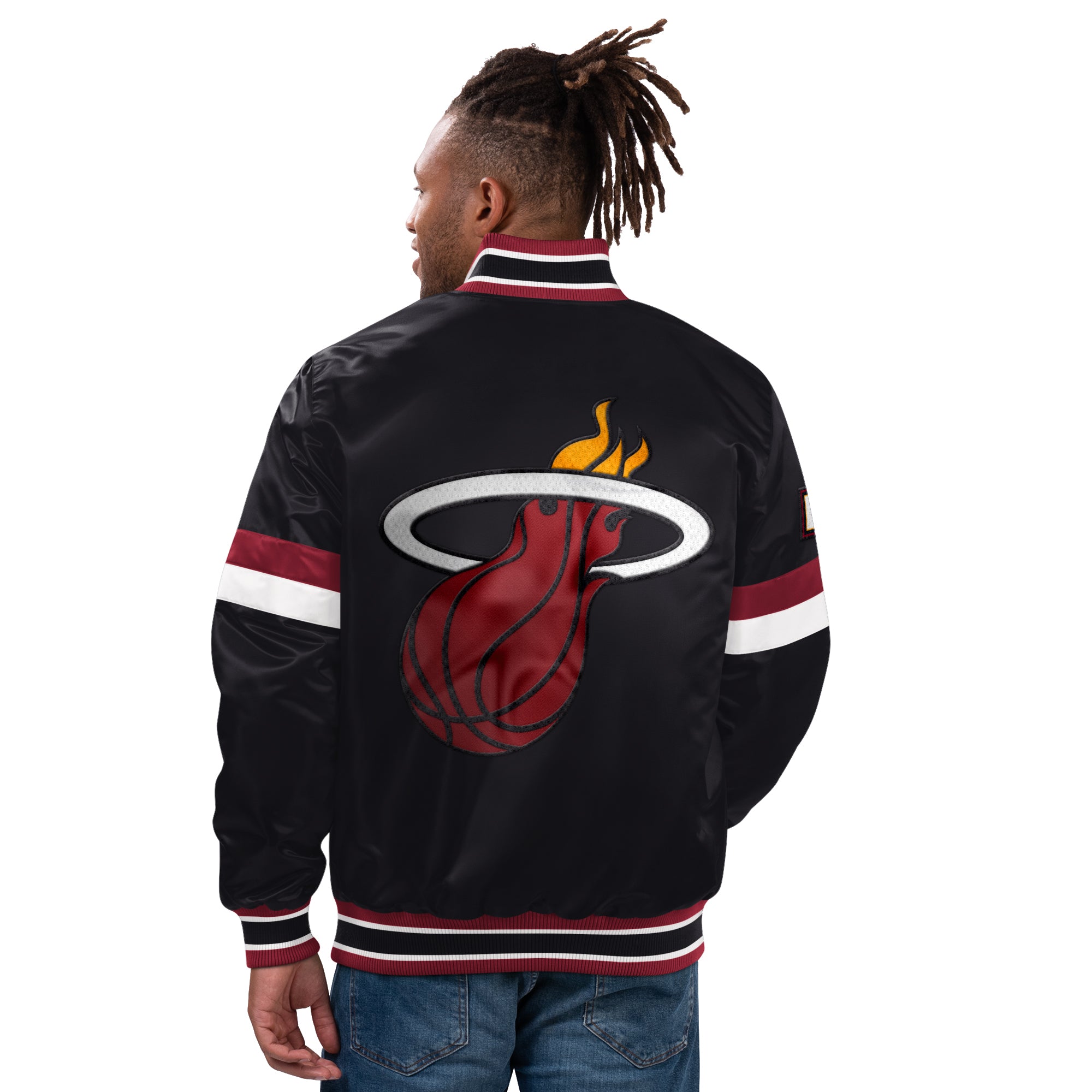 Starter Miami HEAT Varsity Home Game Jacket Men's Jacket G-III Sports   