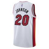 Keshad Johnson Nike Miami HEAT Association White Youth Swingman Jersey - 2