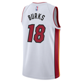 Alec Burks Nike Miami HEAT Association White Swingman Jersey - 2