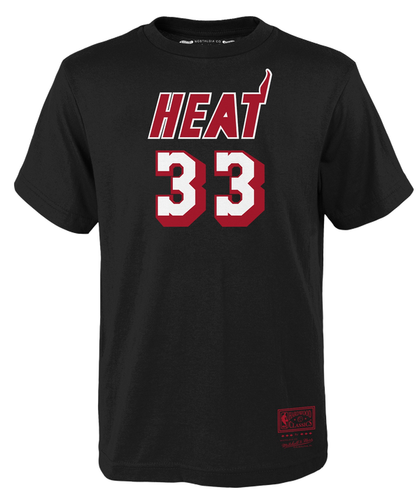 Alonzo Mourning Mitchell and Ness Name & Number Youth Tee Youth Tee Mitchell & Ness   