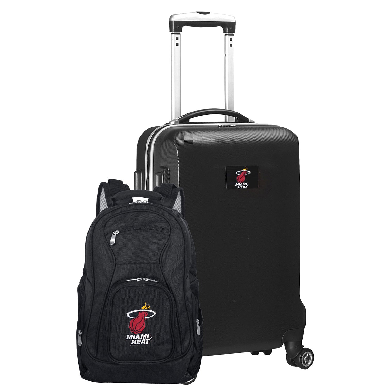 Miami HEAT Deluxe 2 Piece Backpack Carry-On Set Novelties Mojo   