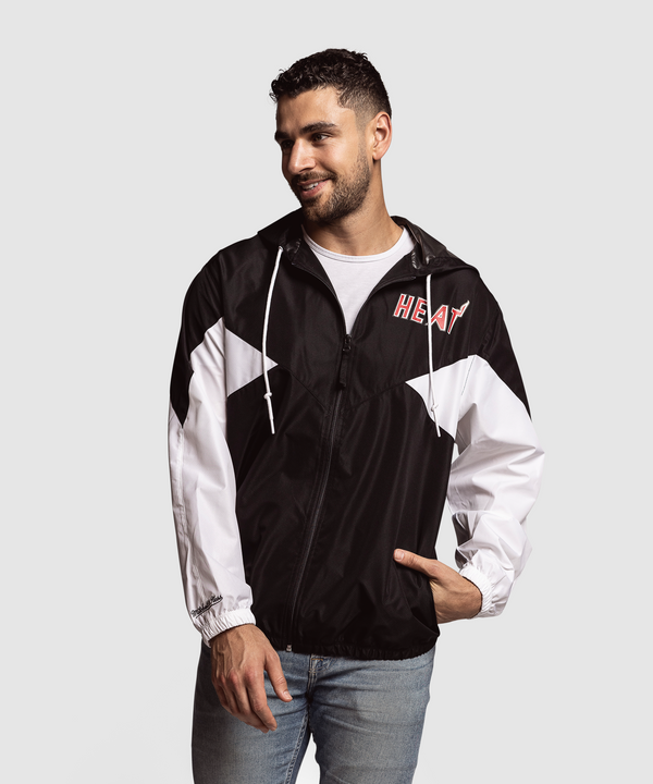 Court Culture x Mitchell & Ness Miami HEAT Windbreaker MENSOUTERWEAR MITCHELL & NESS   