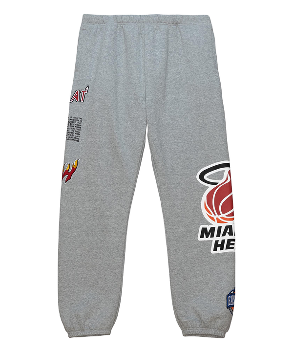 Mitchell and Ness Miami HEAT Origins Fleece Pants Men Pants Mitchell & Ness   