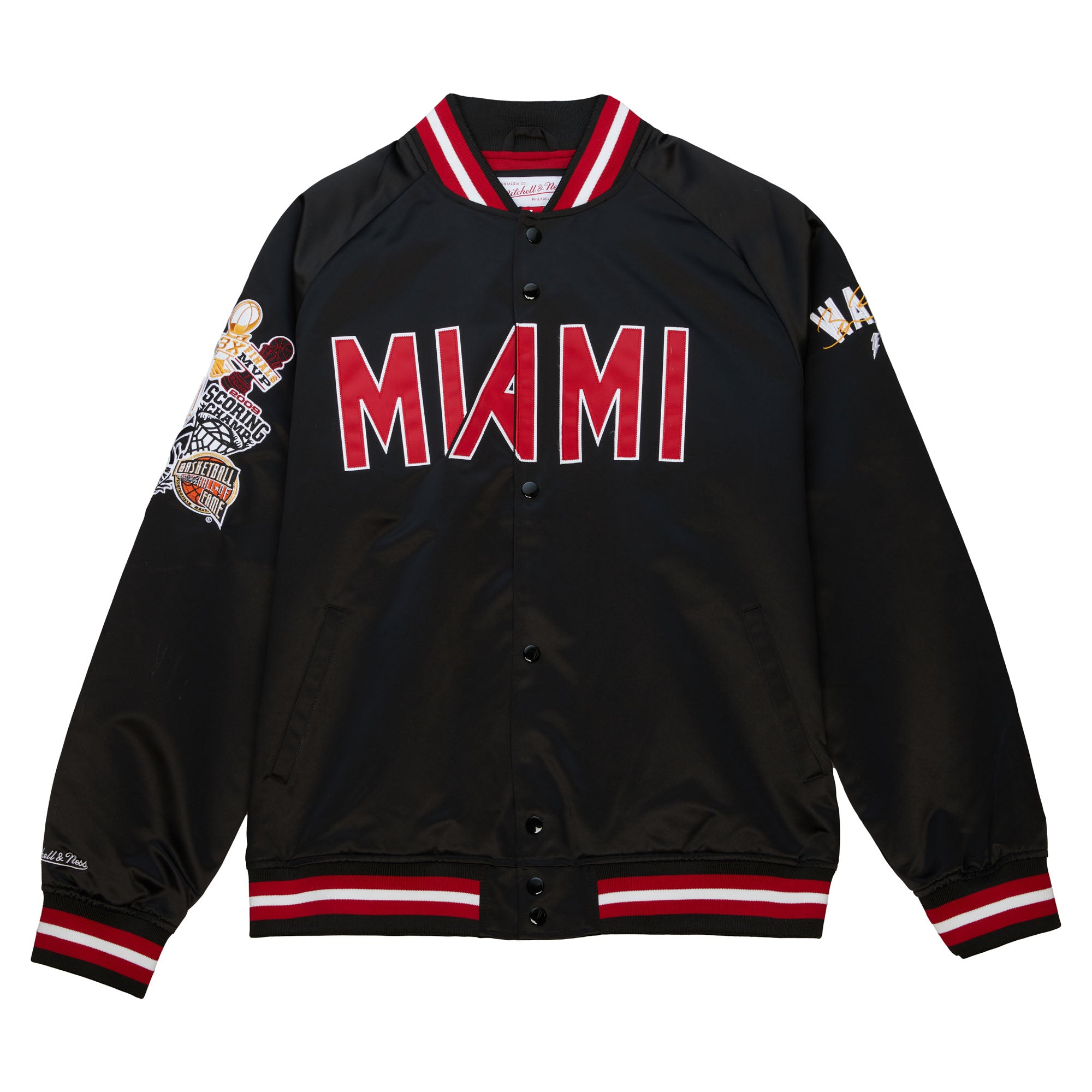 Court Culture x Mitchell and Ness Wade HOF Satin Jacket Men's Jacket Court Culture   