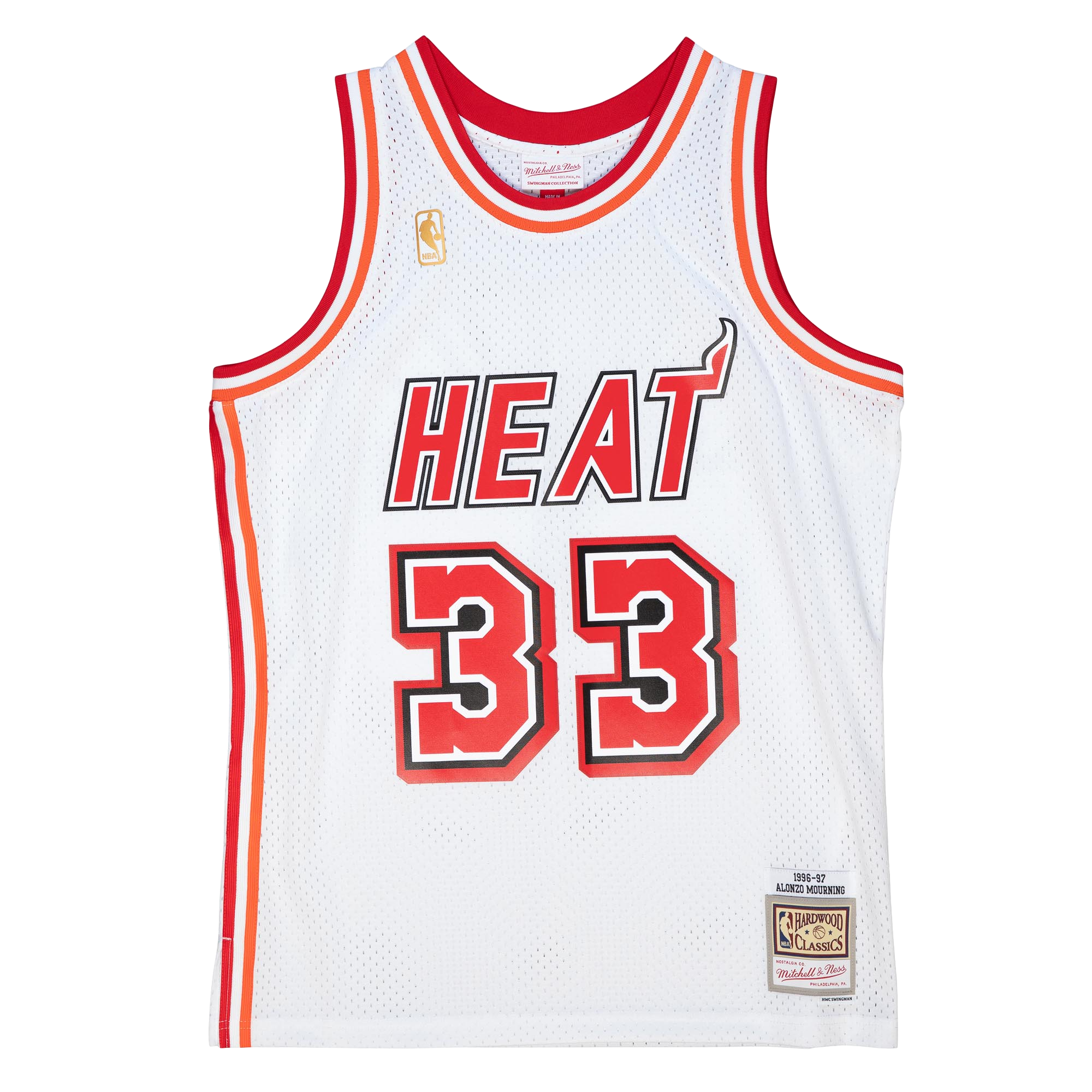 Alonzo Mourning Mitchell & Ness Miami HEAT 1996-97 Swingman Jersey Men's Jersey Mitchell & Ness   