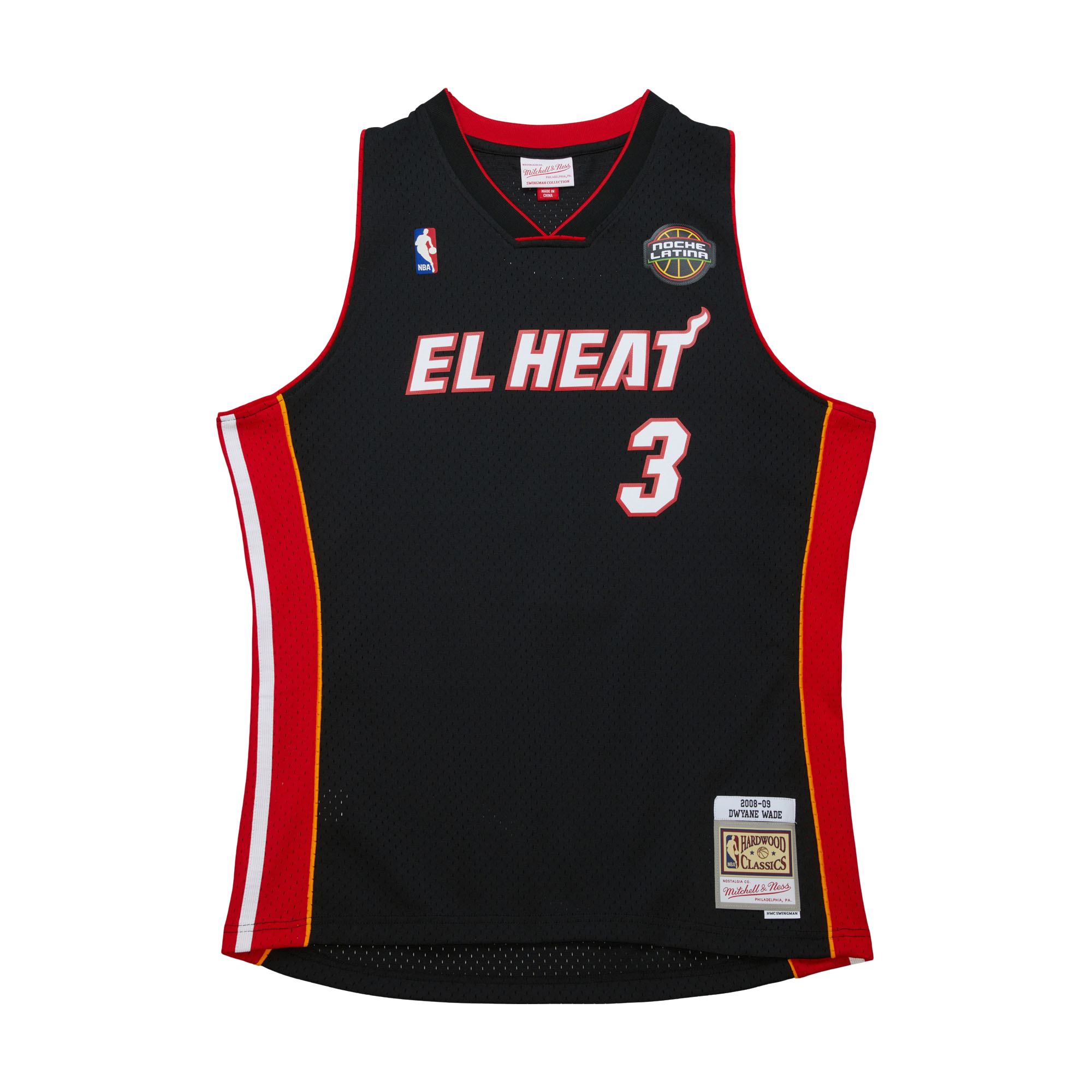 Dwyane Wade Mitchell & Ness 2008-09 EL HEAT Swingman Jersey Men's Jersey Mitchell & Ness   