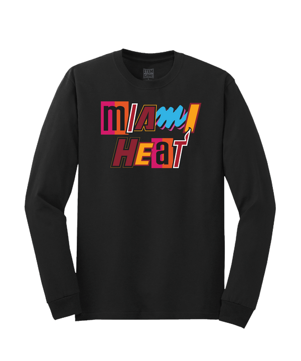 Miami Mashup Vol. 2 Long Sleeve Black Tee UNISEXTEE ITEM OF THE GAME   