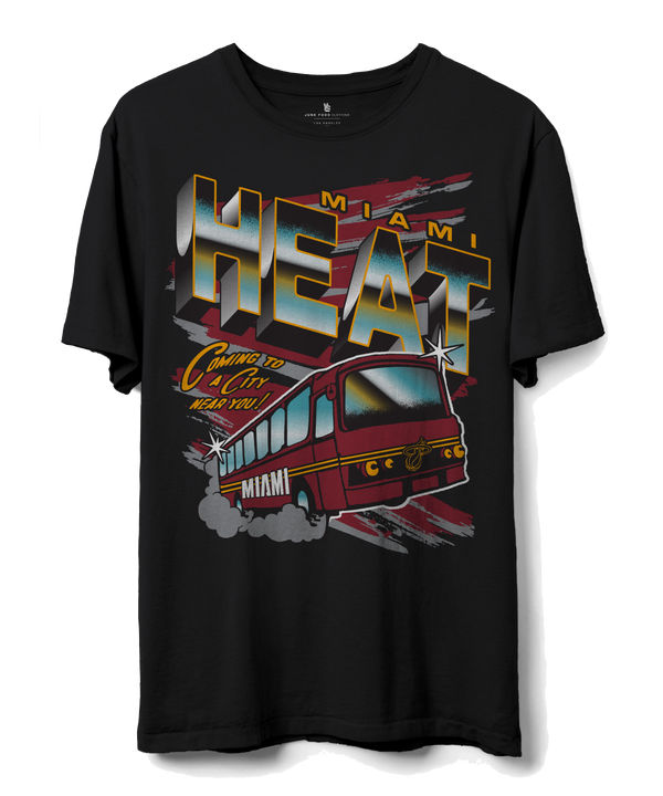 Junk Food Miami HEAT Road Trip Tee Unisex Tee Junk Food   