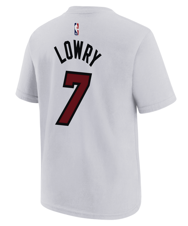 Kyle Lowry Nike Association White Name & Number Youth Tee KIDSTEE Nike   