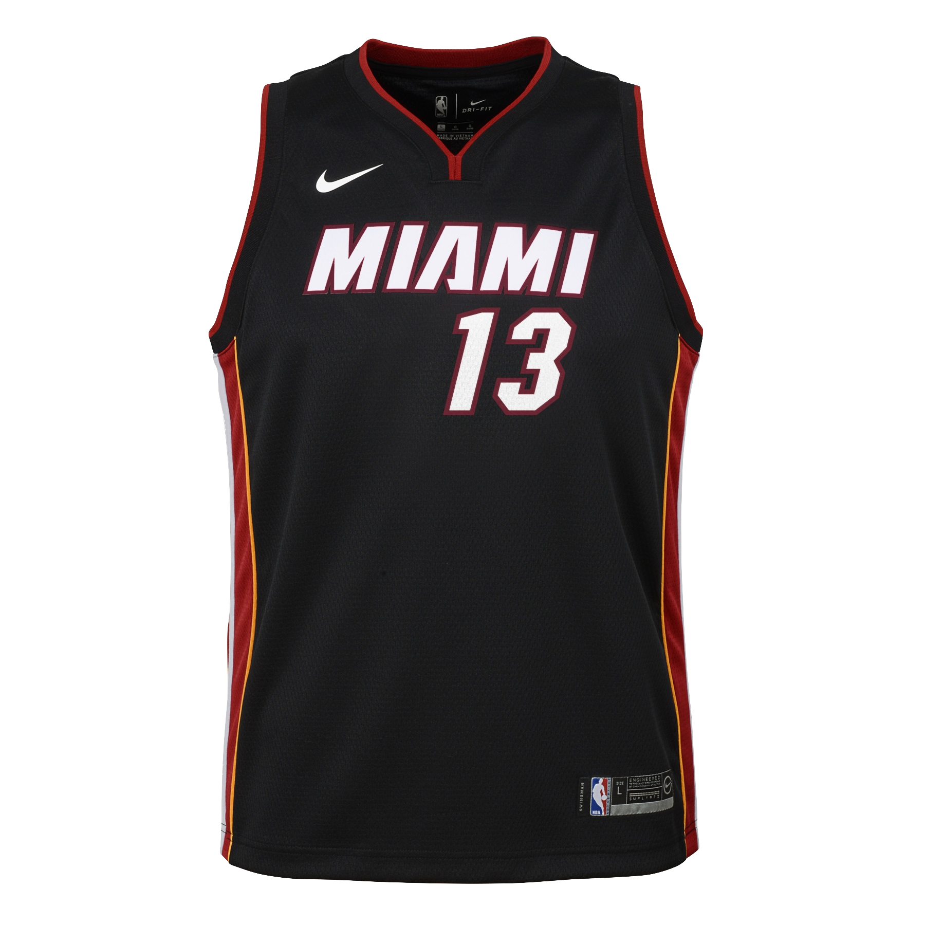 Bam Adebayo Nike Toddler Icon Black Replica Jersey Toddler Jersey Nike   