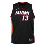 Bam Adebayo Nike Kids Icon Black Replica Jersey - 1