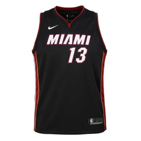 Bam Adebayo Nike Kids Icon Black Replica Jersey