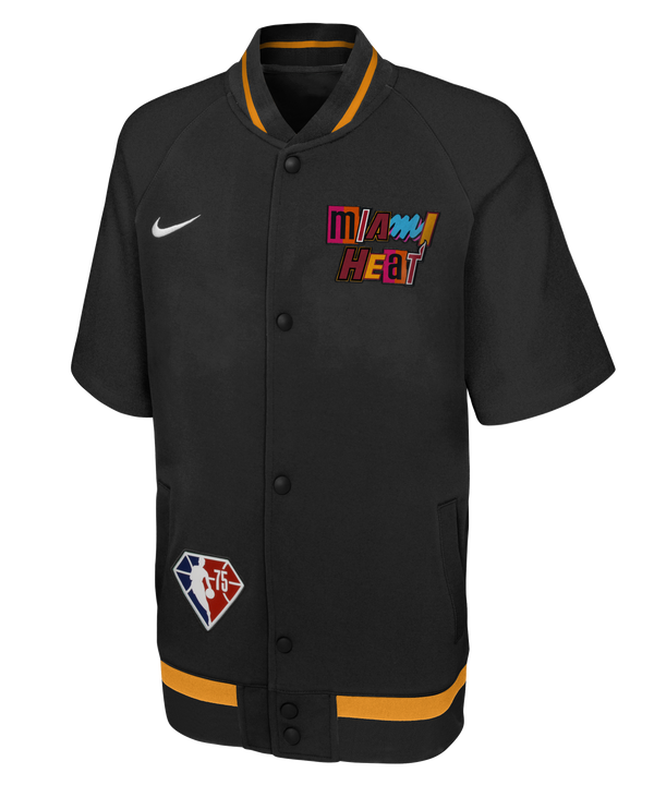 Nike Miami HEAT Mashup Showtime Short-Sleeve Youth Jacket Youth Jacket Nike   