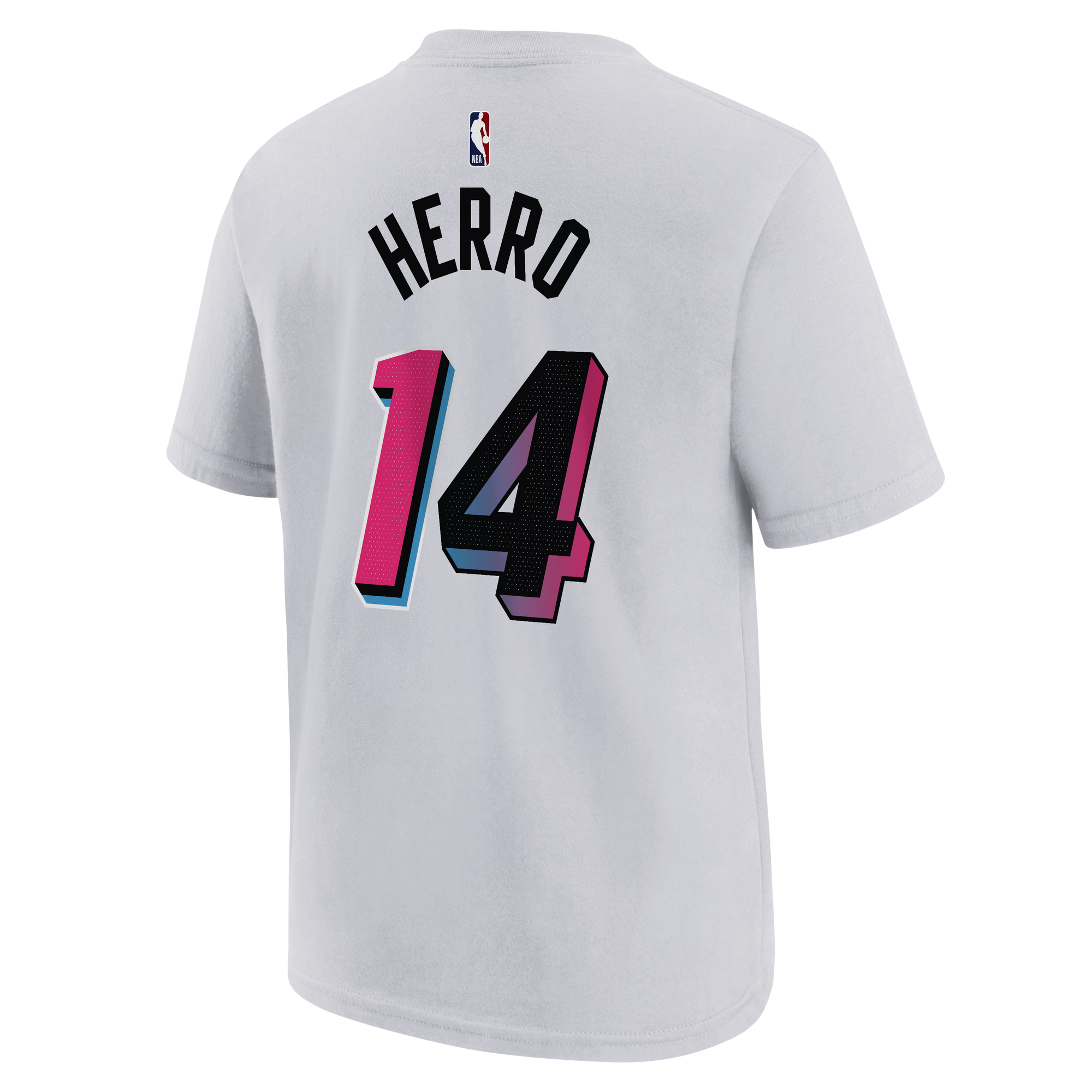 Tyler Herro Nike Miami Mashup Vol. 2 Name & Number Youth Tee Youth Tee Nike   