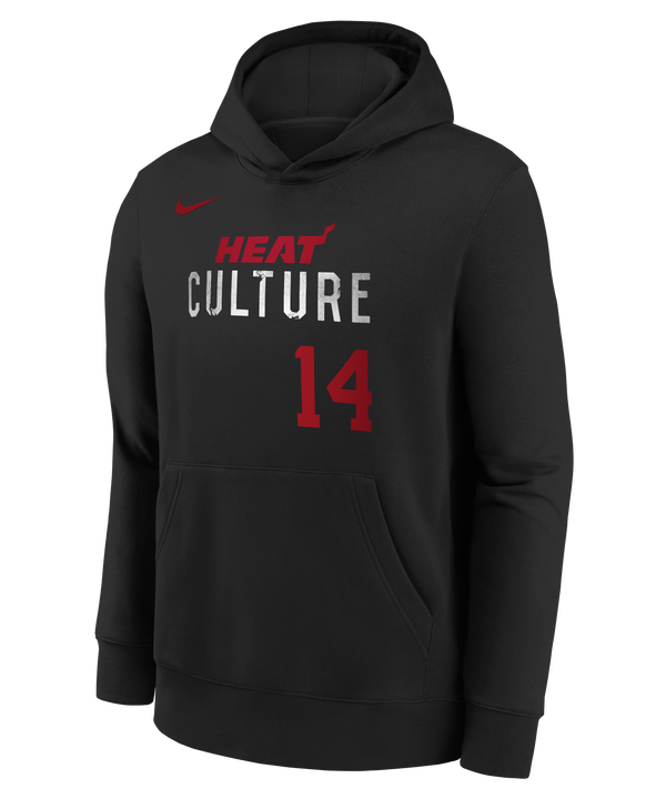 Tyler Herro Nike HEAT Culture Name & Number Youth Hoodie Youth Hoodie Nike   