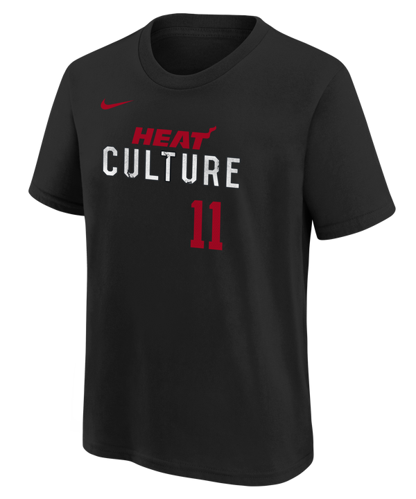 Jaime Jaquez Jr. Nike HEAT Culture Name & Number Youth Tee Youth Tee Nike   