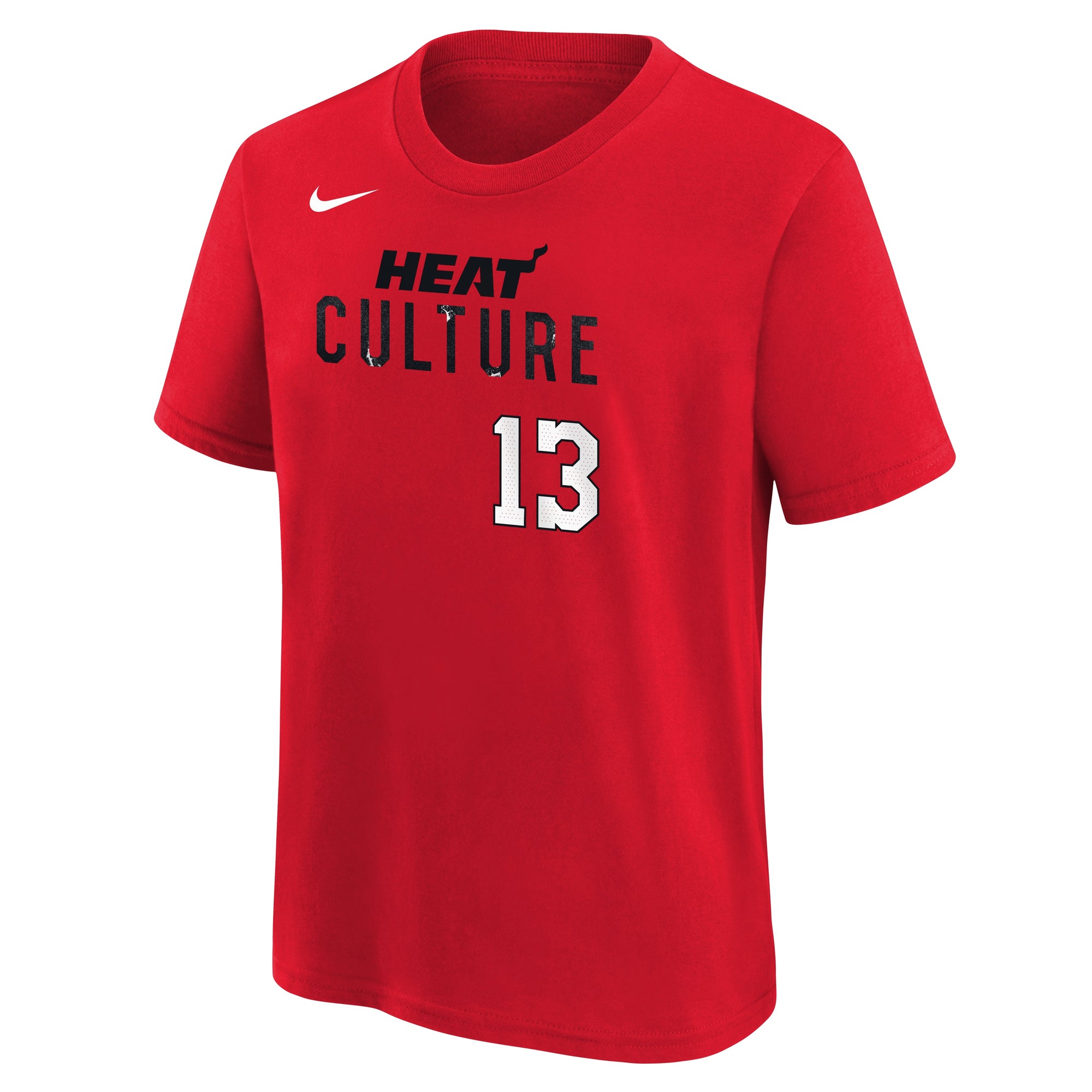 Bam Adebayo Nike HEAT Culture: Blood Red Name & Number Youth Tee Youth Tee Nike