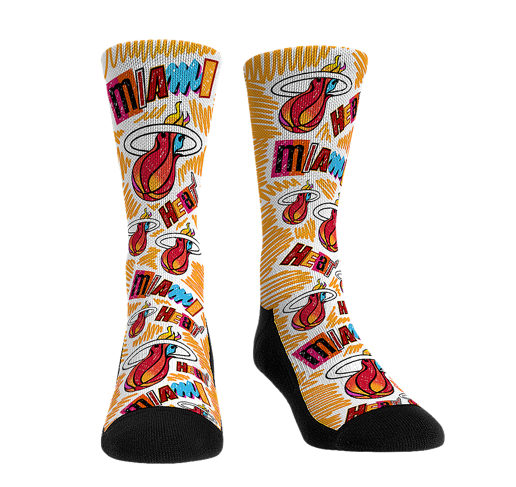 Rock 'Em Miami Mashup Vol. 2 Allover Socks Men's Footwear Rock'em   