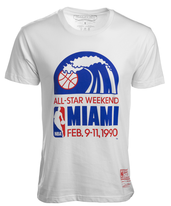 Mitchell and Ness Miami HEAT 1990 All-Star Tee Unisex Tee Mitchell & Ness   