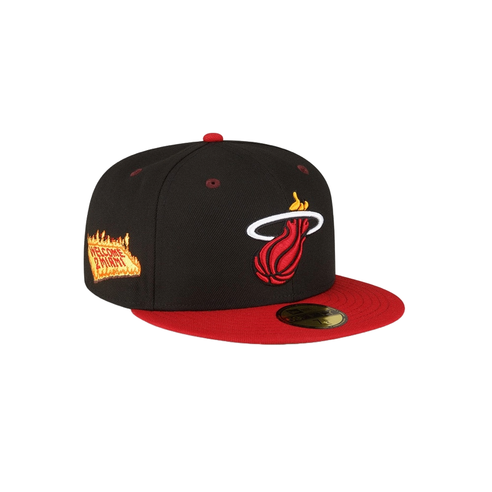 New Era X Andrew X Miami HEAT Welcome Fitted Unisex Caps New Era   