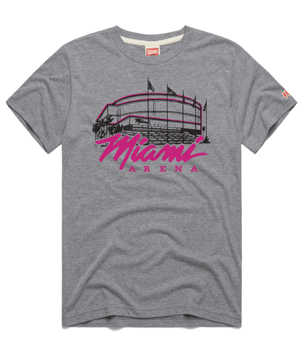 Homage Miami Arena Grey Tee Unisex Tee Homage   