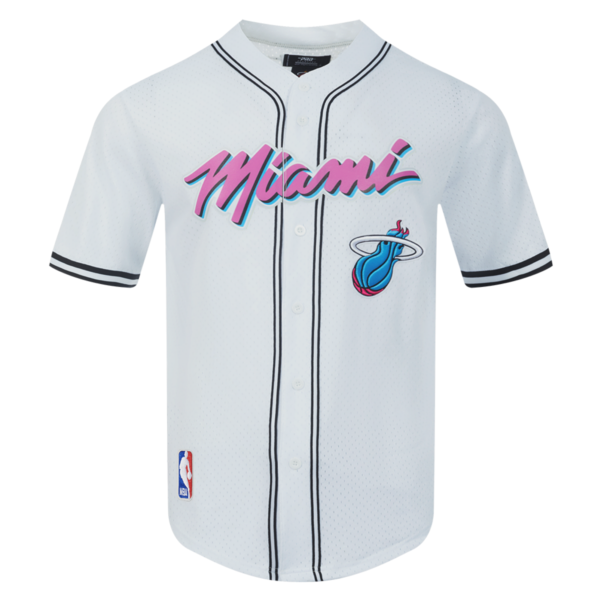 Pro Standard Miami HEAT Original Vice Mesh Button Down Men's Tee Pro Standard