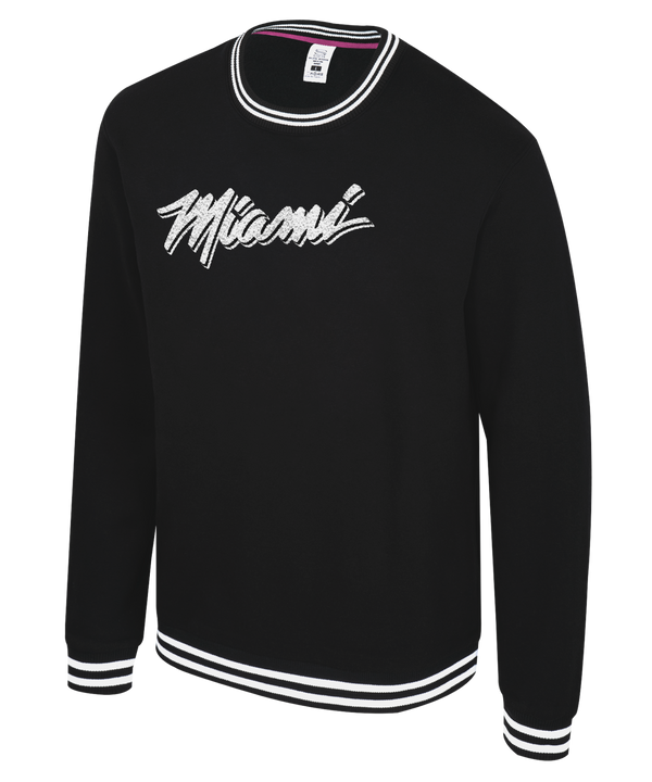 Stadium Essentials Miami HEAT Original Vice Club Level Crewneck Men's Crewneck Sweater Stadium Essentials