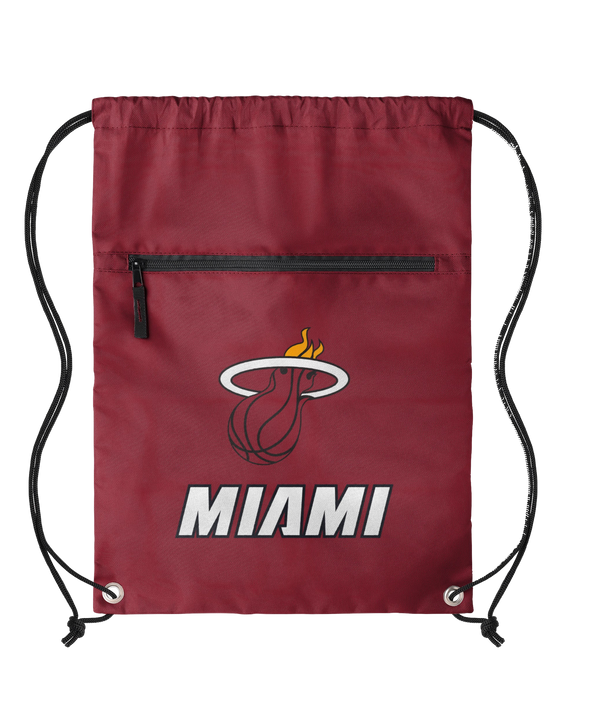 Miami HEAT Logo Red Drawstring Bag Novelties Forever Collectibles   