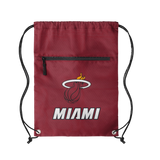 Miami HEAT Logo Red Drawstring Bag - 1