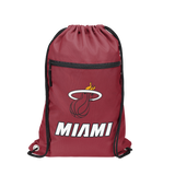 Miami HEAT Logo Red Drawstring Bag - 2