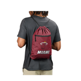 Miami HEAT Logo Red Drawstring Bag - 3