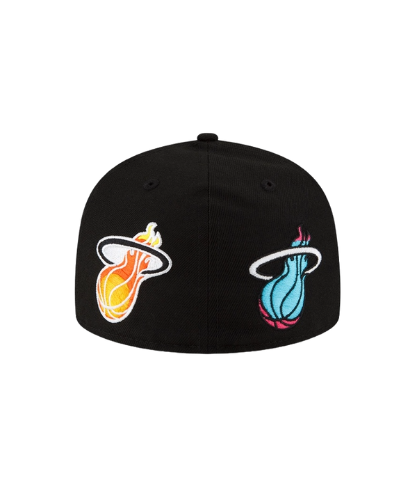 Court Culture Miami Mashup Vol. 2 Ball & Flame Fitted Hat Unisex Caps Court Culture   