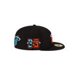 Court Culture Miami Mashup Vol. 2 Ball & Flame Fitted Hat - 6