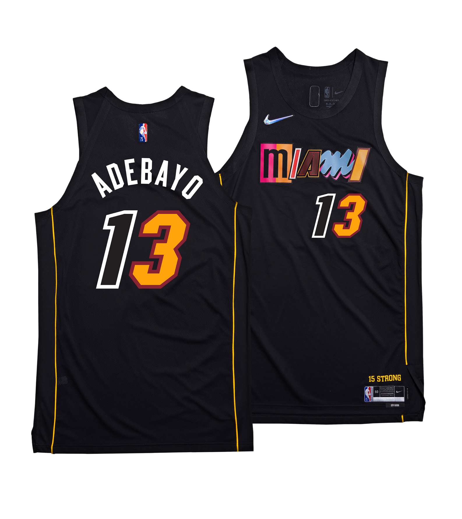 Bam Adebayo Nike Miami HEAT Mashup Youth Swingman Jersey - Player's Choice Youth Jersey Nike   