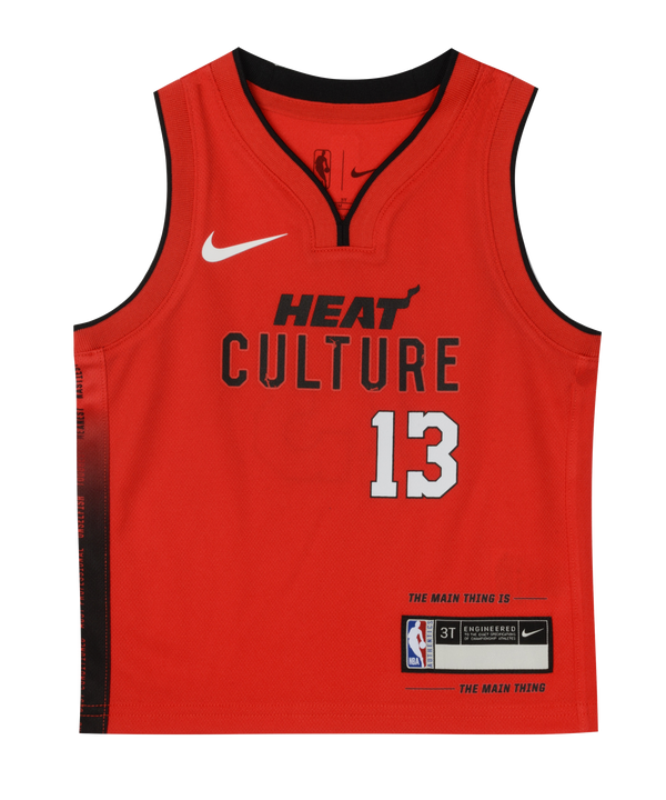 Bam Adebayo Nike HEAT Culture: Blood Red Toddler Replica Jersey Toddler Jersey Nike   