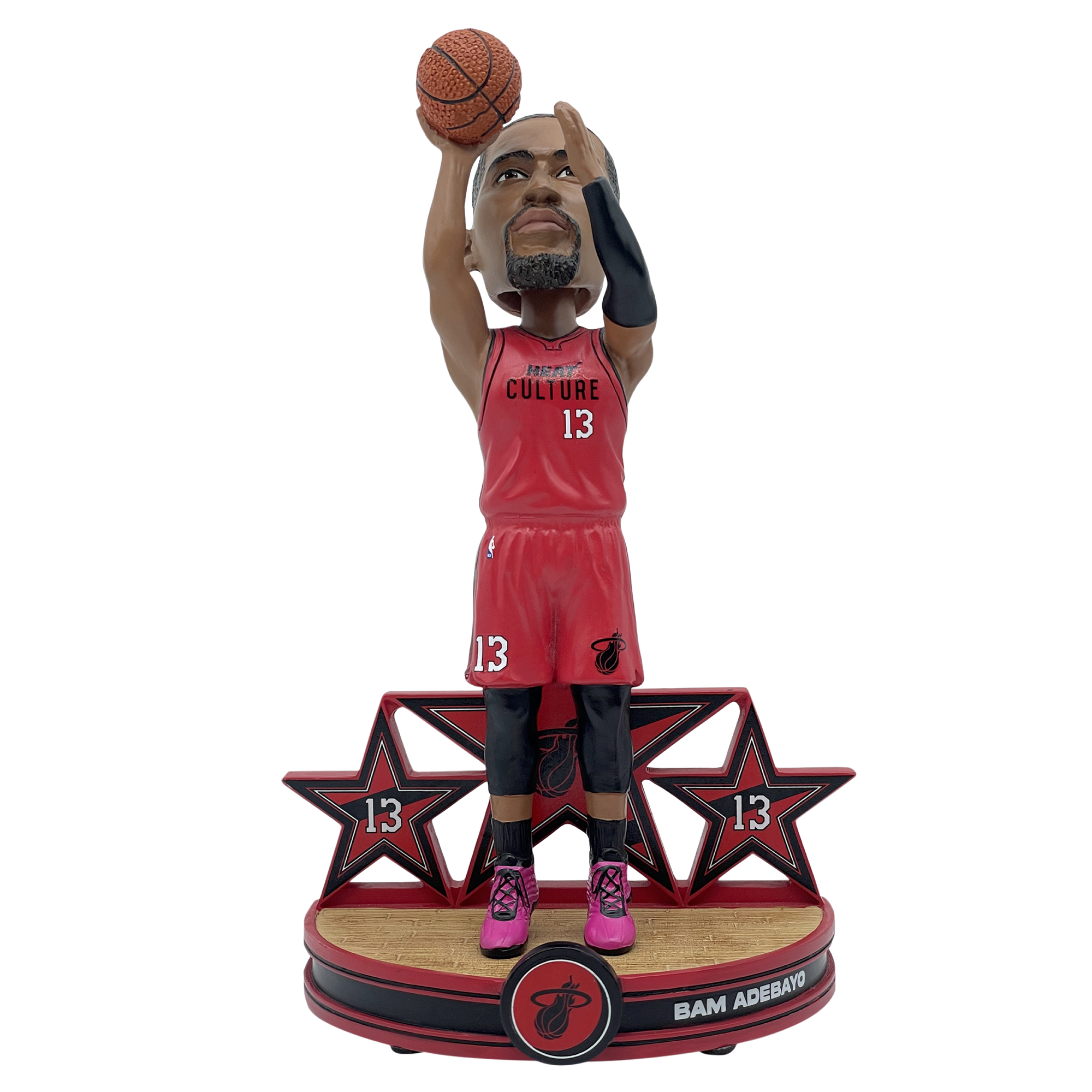 Bam Adebayo HEAT Culture: Blood Red Bobblehead Novelties Forever Collectibles   