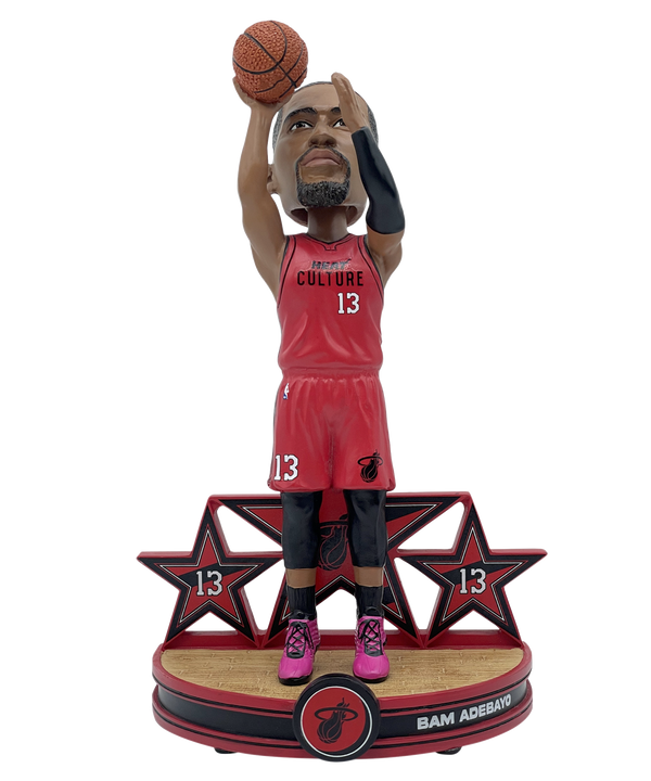 Bam Adebayo HEAT Culture: Blood Red Bobblehead Novelties Forever Collectibles   