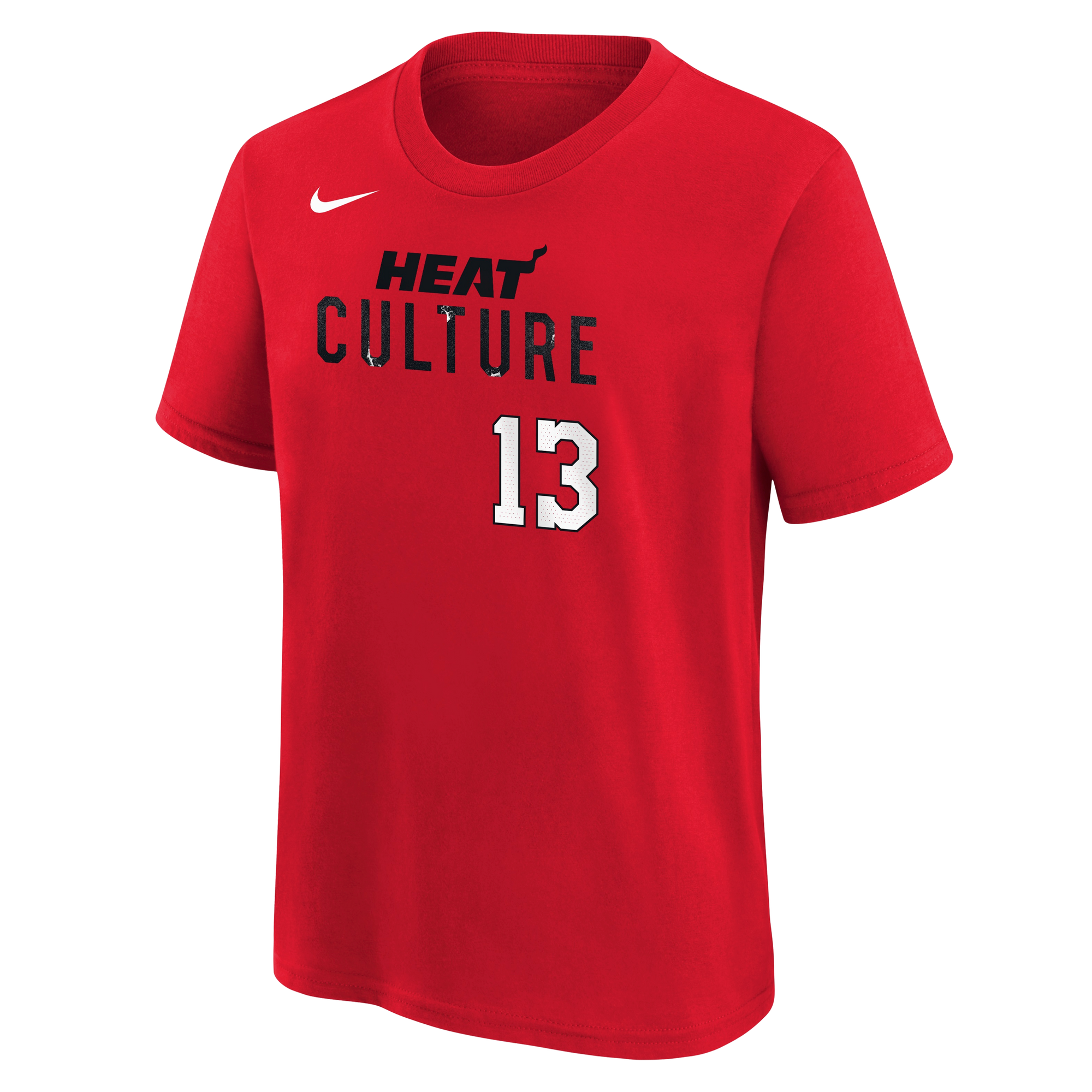 Bam Adebayo Nike HEAT Culture: Blood Red Name & Number Kids Tee Kids Tee Nike