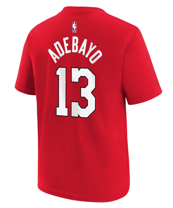 Bam Adebayo Nike HEAT Culture: Blood Red Name & Number Kids Tee Kids Tee Nike