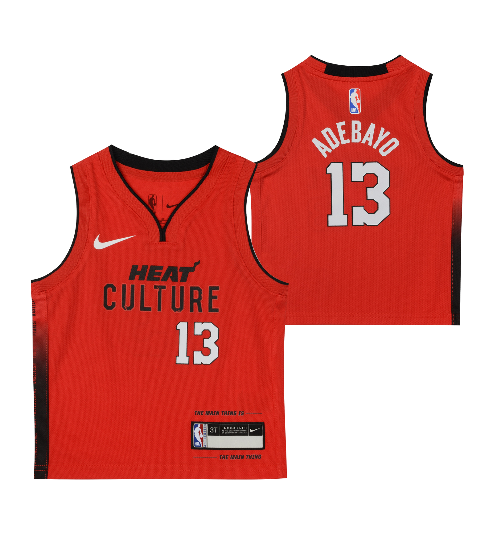 Bam Adebayo Nike HEAT Culture: Blood Red Kids Replica Jersey Kids Jersey Nike   