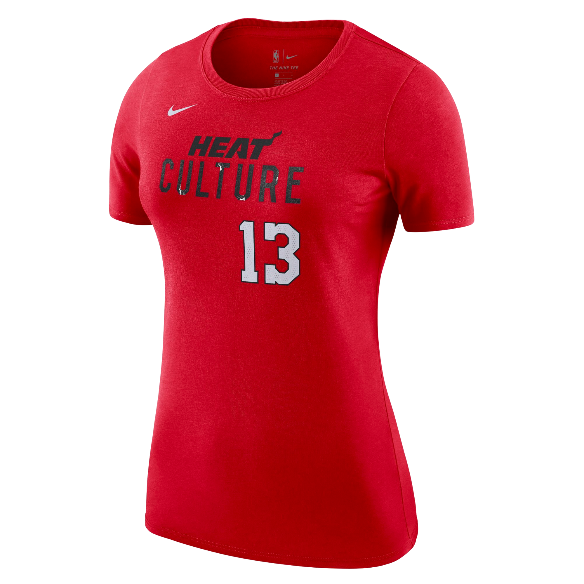 Bam Adebayo Nike HEAT Culture: Blood Red Name & Number Women's Tee Women's Tee Nike   