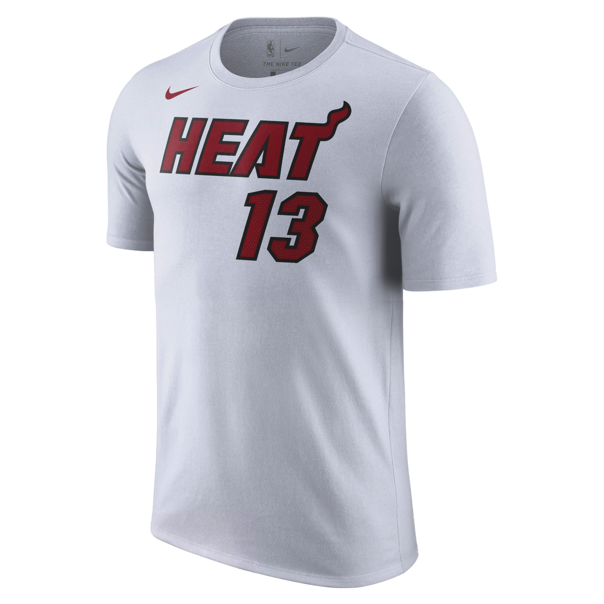 Bam Adebayo NIKE Miami HEAT Association White Name & Number Tee Men's Tee Nike   