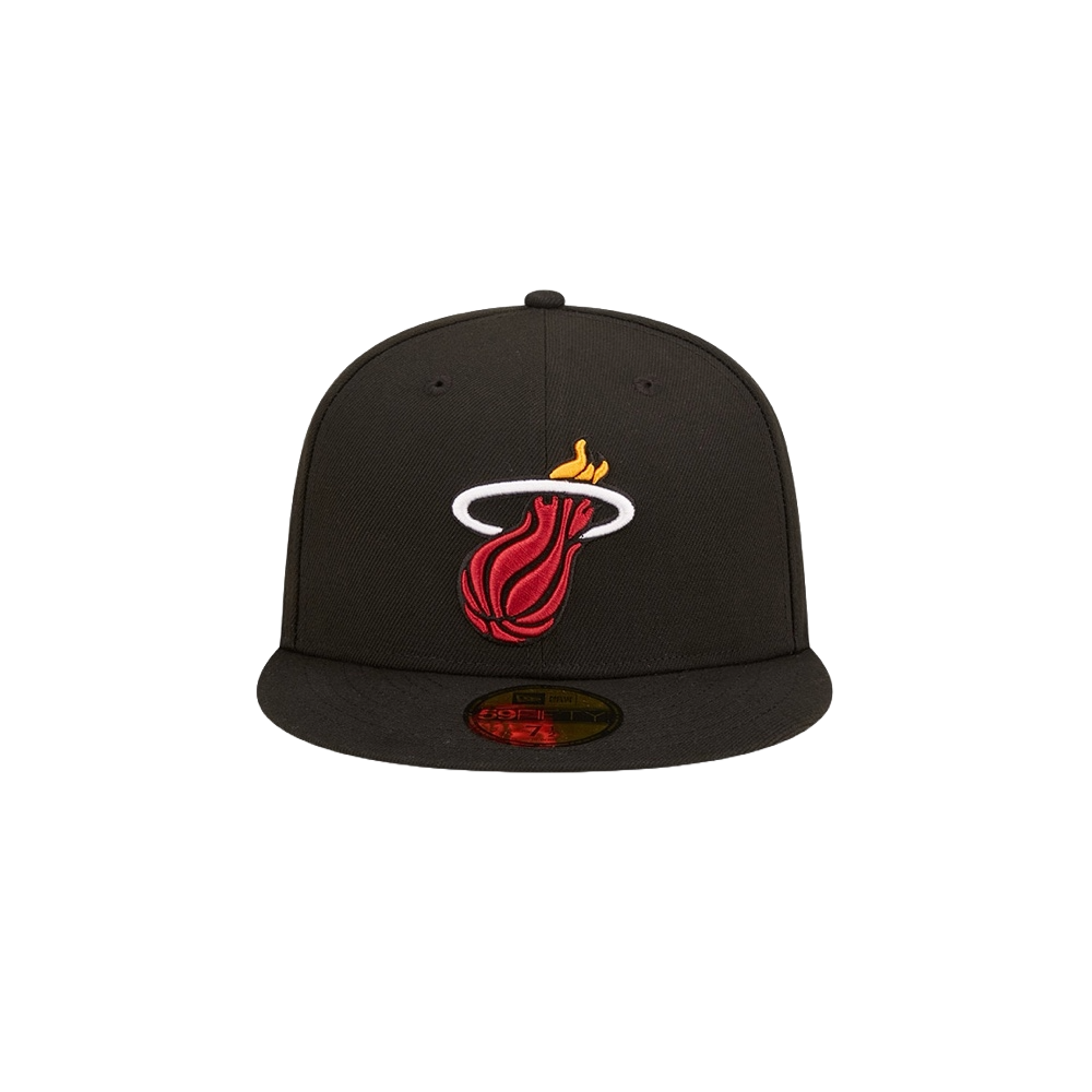 New Era Miami HEAT Banner Fitted Unisex Caps New Era   