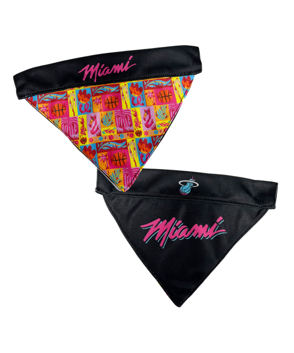 Miami HEAT Original Vice Reversible Pet Bandana Novelties Pets First