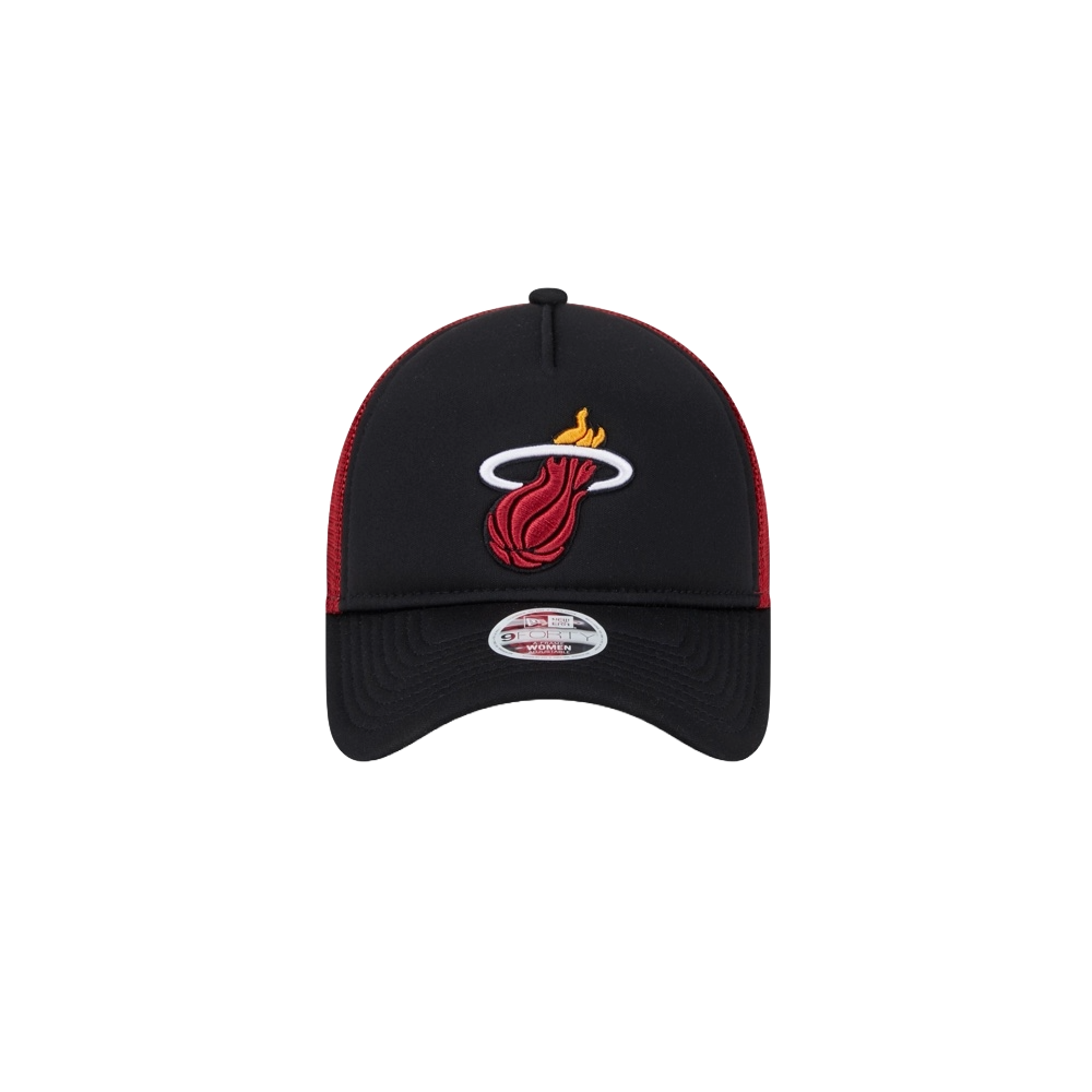 New Era Miami HEAT Women's Basic Trucker Hat WOMENSCAPS NEW ERA   